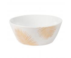 Coupelle en porcelaine ivoire et dor&eacute;e