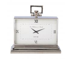 Horloge &agrave; poser en m&eacute;tal effet chrom&eacute; KINGSTON