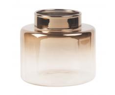 Vase en verre fum&eacute; H7