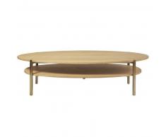Table basse ovale 2 plateaux Karla