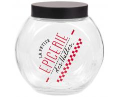Bocal &agrave; bonbons en verre imprim&eacute;