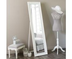 Miroir psych&eacute; blanc H 164 cm ENZO