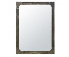 Miroir en m&eacute;tal effet vieilli 110x80