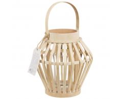 Lanterne en bambou et verre