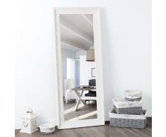 Miroir en paulownia blanc H 145 cm VALENTINE