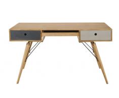 Bureau vintage en manguier massif Melting