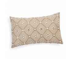 Coussin en coton beige 25x40 MARQUISE