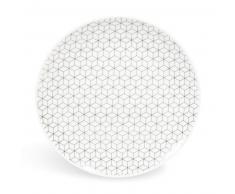 Assiette à dessert en porcelaine D 19 cm GRAPHIQUE