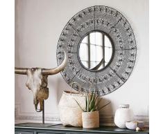 Miroir filaire noir 96x93