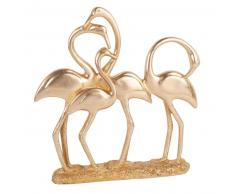 Statuette 4 flamants roses H28