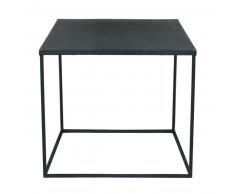 Table basse indus en métal noir Edison