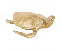 Statuette tortue dorée L38