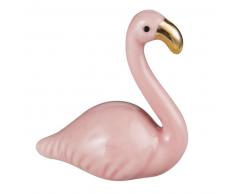 Statuette flamant rose en céramique H7
