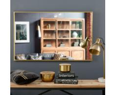 Miroir en m&eacute;tal dor&eacute; 75x120