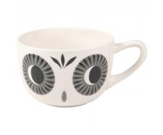 Bol en fa&iuml;ence imprim&eacute; chouette