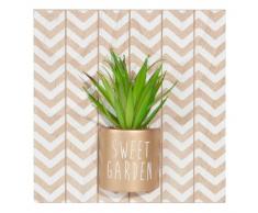 Tableau plante artificielle 25x25cm SWEET GARDEN