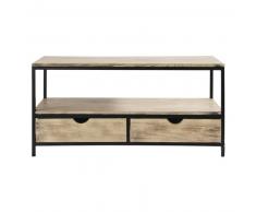 Meuble TV indus en sapin massif et métal Long Island