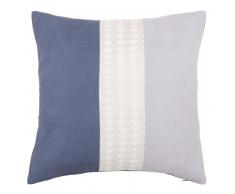 Housse de coussin imprimé gris 40x40