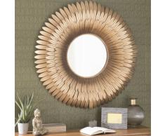 Miroir en m&eacute;tal dor&eacute; D 103 cm TIVOLI