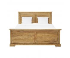 Lit 180x200 en manguier Naturaliste