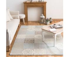 Tapis motifs carreaux de ciment 140 x 200 cm PROVENCE