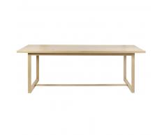 Table à manger 6/8 personnes en chêne massif L180 Sand