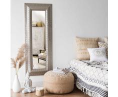 Miroir en m&eacute;tal argent&eacute; 50x130