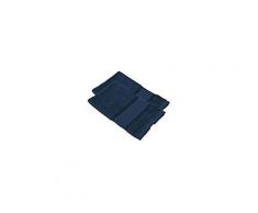 buttinette Serviette invité à broder en tissu éponge, set de 2 pièces, bleu marine