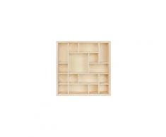 Petite étagère en bois, 35 x 8 x 35 cm