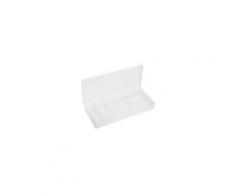 Boîte de rangement en plastique, 38,5 x 16 x 5 cm