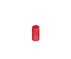Bougie LED, rouge, 20 x 10 cm Ø, avec minuterie