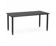 Table de réunion / bureau design 'FOCUS' noir - 160x80 cm
