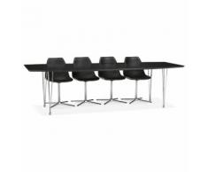 Table à dîner / de réunion extensible 'XTEND' noire - 170(270)x100 cm