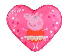 Coussin Peppa Pig en Forme de cÅur, Environ 40 cm.