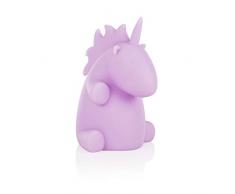 Smartwares IDE-60018 Lampe licorne LED pour enfants, Fonctionne sur piles, Violet, Plastique
