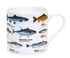 Ecologie Tasse en Porcelaine Anglaise Motif Poissons