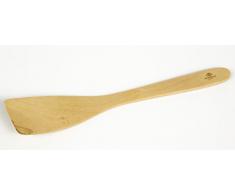Berard 66570, Spatule galbÃ©e Contour avec 6 trous en bois dâolivier fait-main, idÃ©ale cuisine et service - 30 cm.