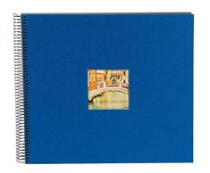 Goldbuch Bella Vista Album Photo Ã Spirales, Lin, Bleu, 35x30 cm