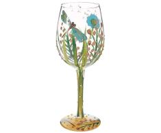 Lolita 4053099 Verre Dragonfly Standard Verre Ã Vin Multicolore 22,5 cm
