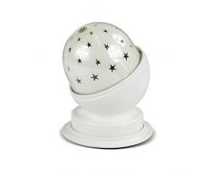 X4-Life LED humeur Lampe et veilleuse étoile, plastique, 3 W, blanc chaud, 9 x 9 x 11 cm