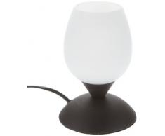 Reality, Lampe de table, Cup 1xE14, max.40,0 W Verre, Blanc, Corps: metal, Rouille Ã:12,0cm, H:18,0cm IP20,Interrupteur tactile 4 niveaux