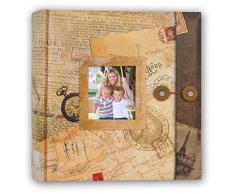 Zep ED46200R Eldorado Album Photo à 200 Pochettes Papier Laminé Jaune/Gris/Sable/Brun 11 x 16 cm