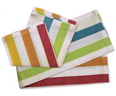 Soleil dOcre 712050 Prestige Lot de 2 Torchons Jacquard Coton Multicolore 50 x 70 cm