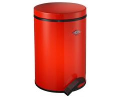 Wesco 117 212-02 Poubelle à pédale Softer 13 l (Rouge)