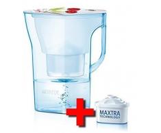 BRITA 1016331 Navelia Filtration de leau Cruche 2.3 l + 1 Filtre à Eau Inclus (Remplir et Profitez dun Nouveau Design Edition Fruits Cerise)