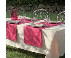 Garnier Thiebaut Nappe, Coton, Ecru de Blanc, 180x300 cm