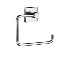 SMEDBO RK341 Porte-Rouleau de WC House sans abattant chromÃ©, Laiton, Argent, 14 x 10 x 5 cm
