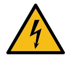 UTTSCHEID Danger Ã©lectrique - Autocollant Vinyl Waterproof - L.200mm x H.200mm