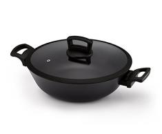 Kitchen Fun by Beka 13860304 Wok, Aluminium, Noir, 30 cm