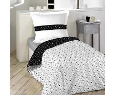 PARURE 2 P. 140 x 200 CM IMPRIME 42 FILS ALLOVER COSMO